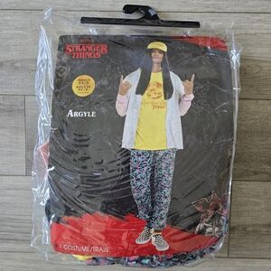 New Netflix Stranger Things Argyle Surfer Boy Pizza Halloween Costume Cosplay OS